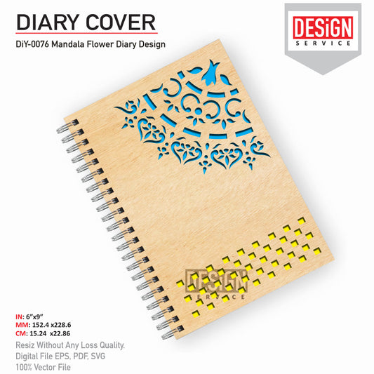 DiY Art Mandala Flower Diary Design
