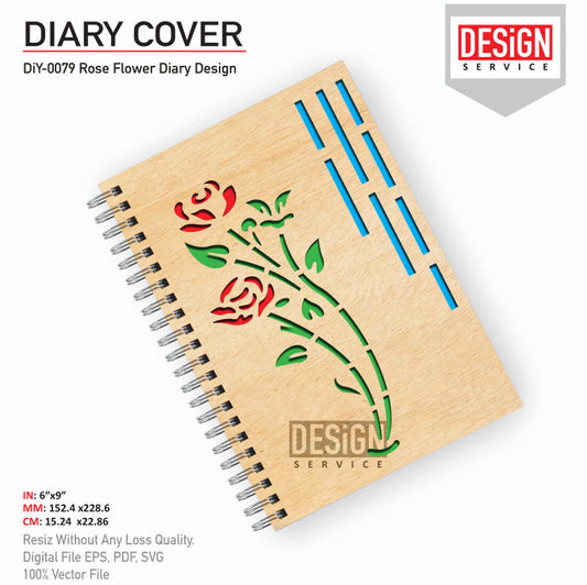 DiY Art Rose Flower Diary Design