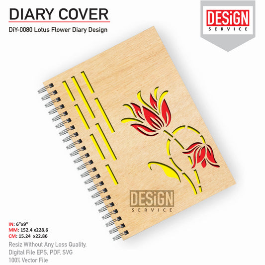 DiY Art Lotus Flower Diary Design
