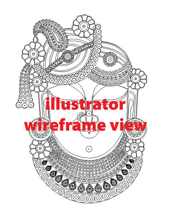 DiY Art Shrinathji Maharaj - Nathdwara Vector File