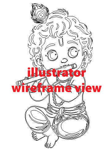 DiY Art Baby Krishna Vector File