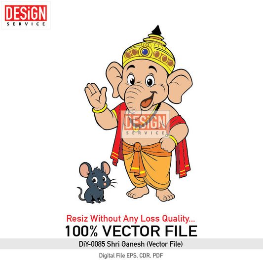 DiY Art Shri Ganesh (Vector File)