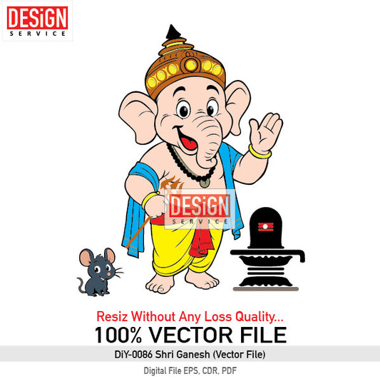 DiY Art Shri Ganesh (Vector File)
