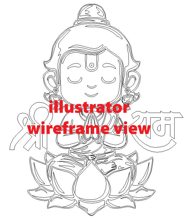 DiY Art Baalak Shri Ram (Vector File)