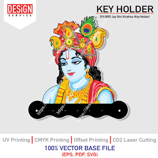 DiY Art Jay Shri Krishna (Key Holder)