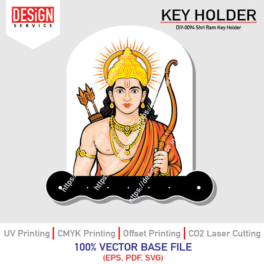 DiY Art Shri Ram Key Holder
