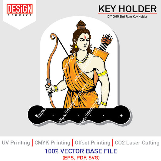 DiY Art Shri Ram Key Holder
