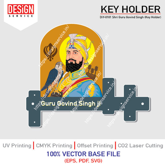 DiY Art Shri Guru Govind Singh (Key Holder)