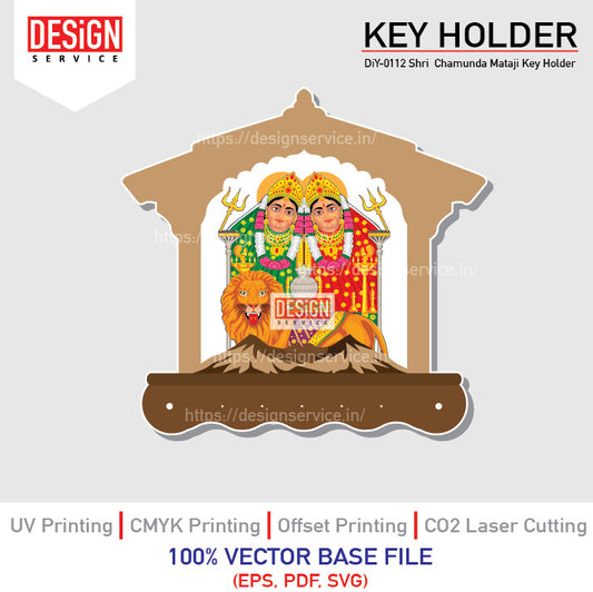 DiY Art Shri Chamunda Mataji Key Holder