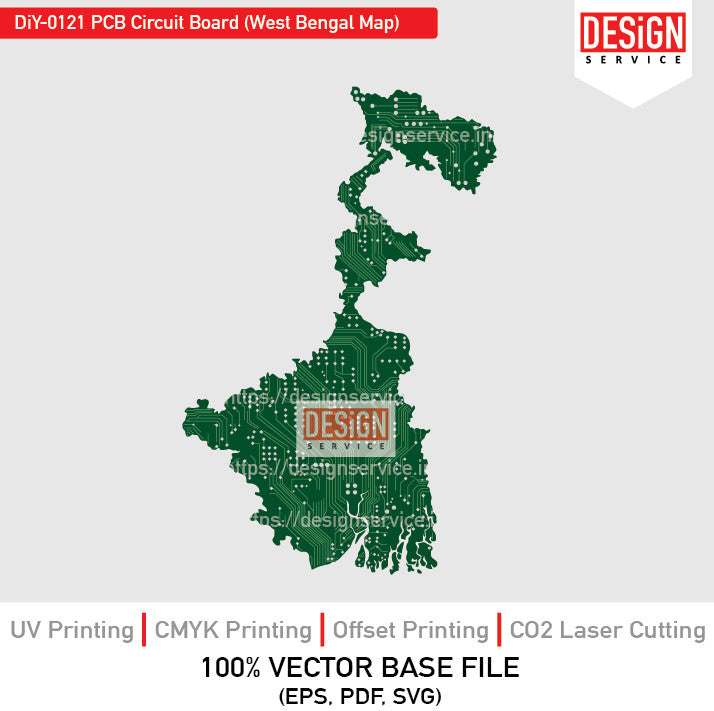 PCB Circuit Board (West Bengal Map) DiY Art