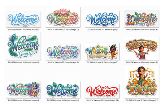 Welcome 3D Cartoon Images DiY Art