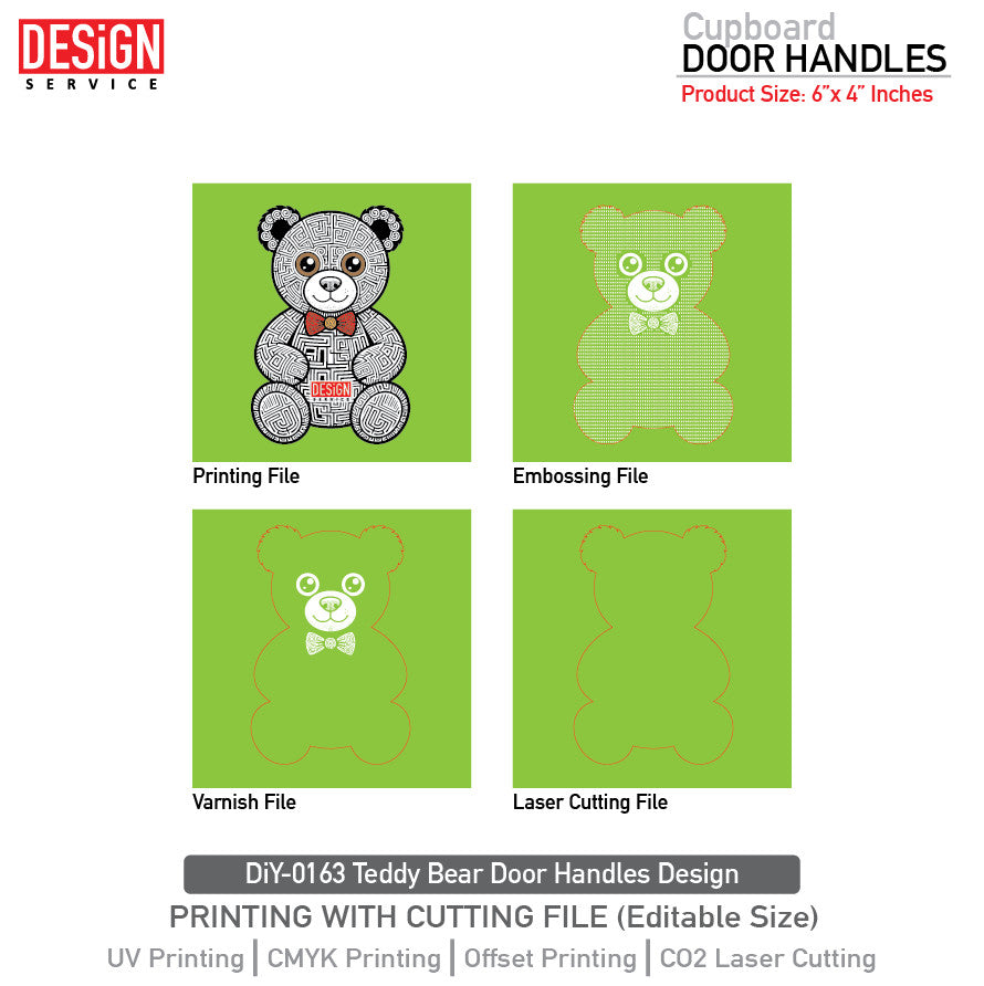 DiY Art Teddy Bear Door Handles Design