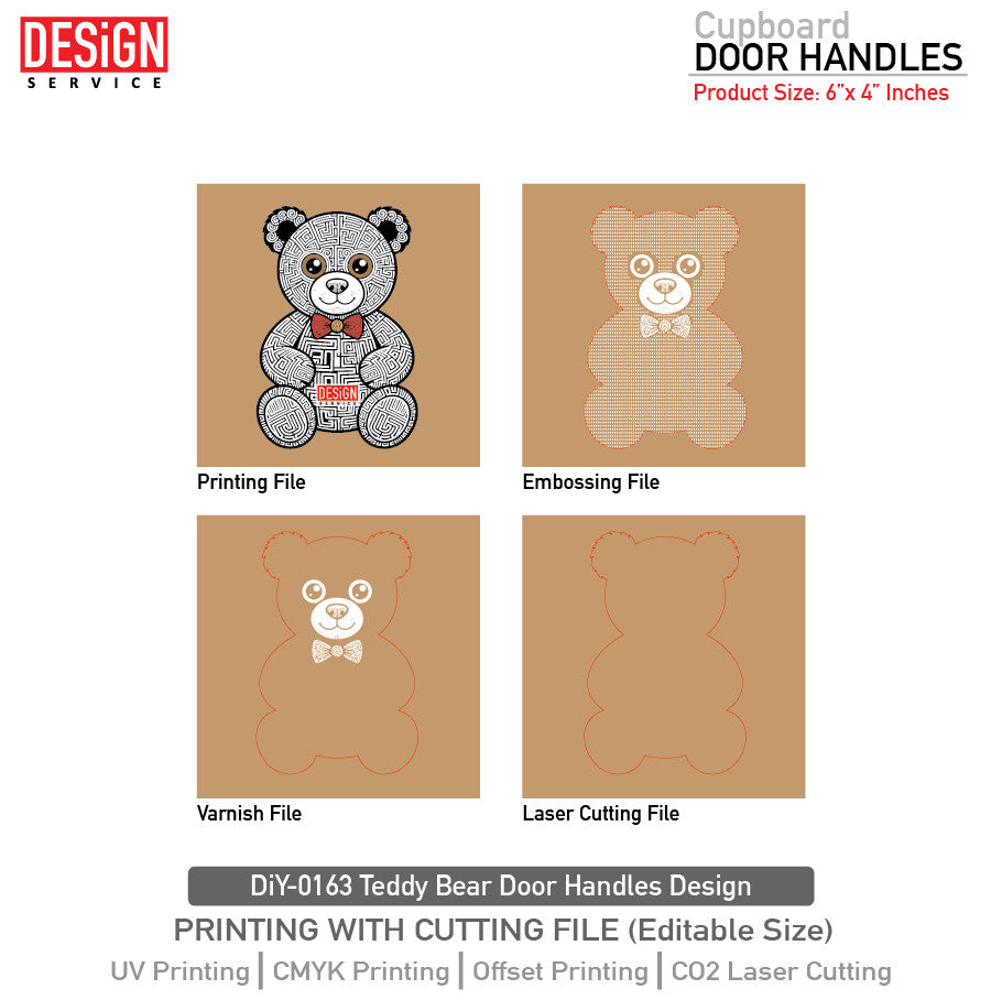 DiY Art Teddy Bear Door Handles Design