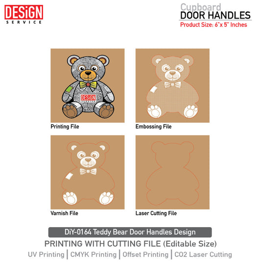 DiY Art Teddy Bear Door Handles Design