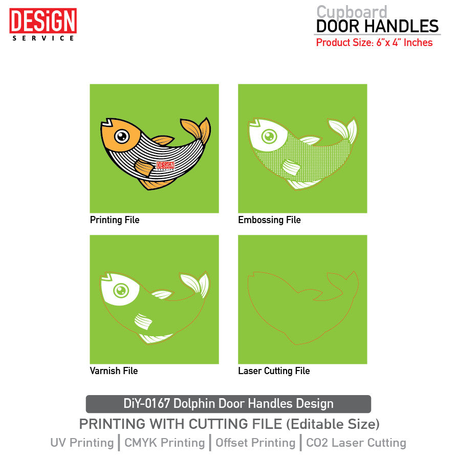 DiY Art Dolphin Door Handles Design