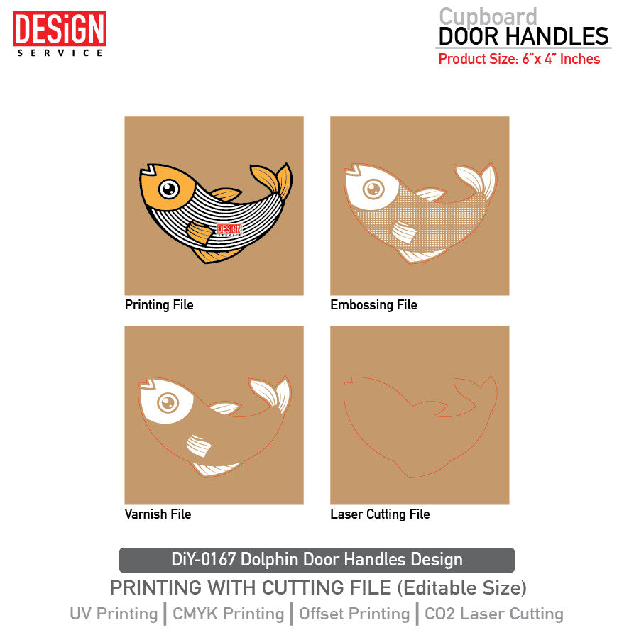 DiY Art Dolphin Door Handles Design