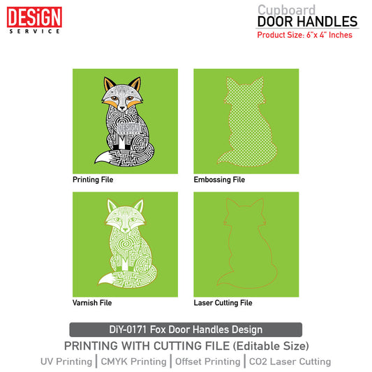 Fox Door Handles Design DiY Art