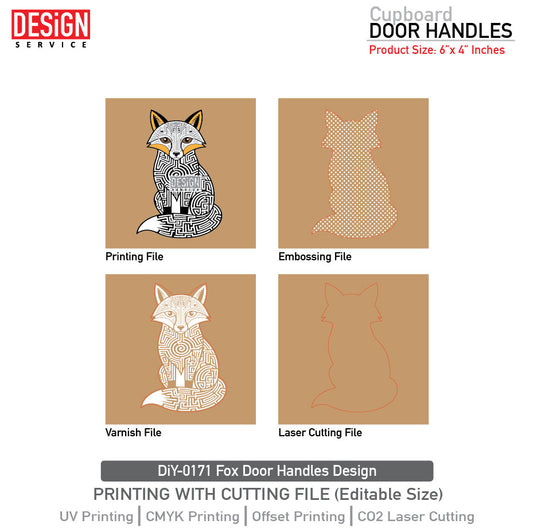 Fox Door Handles Design DiY Art