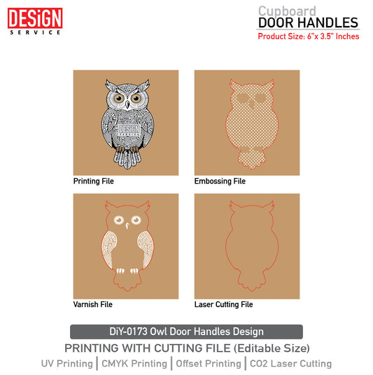 DiY Art Owl Door Handles Design