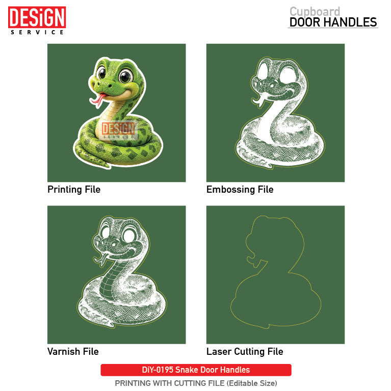 DiY Art Snake Door Handles (UV Printing)