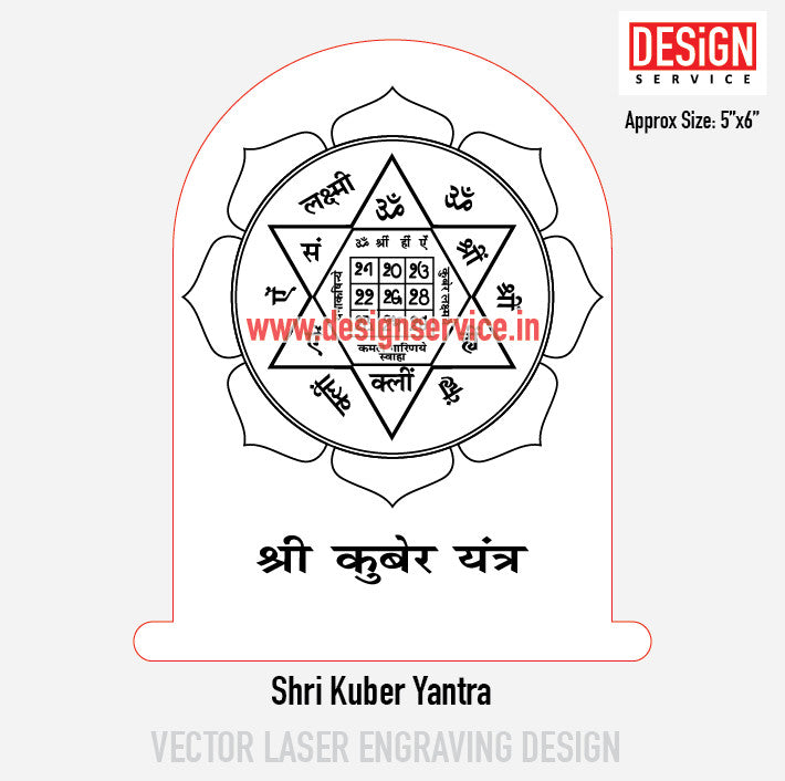 Shri Kuber Yantra Engraving Design