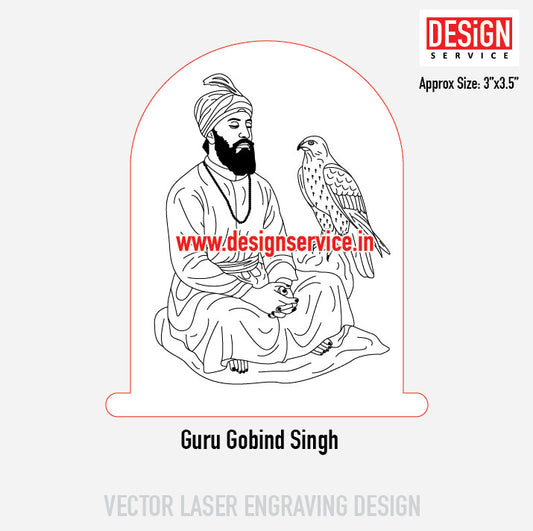 Guru Gobind Singh Engraving Design