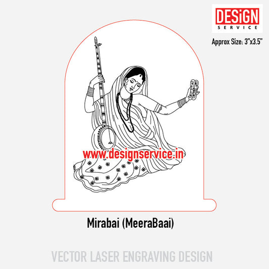 Mirabai (MeeraBaai) Engraving Design