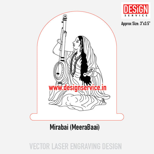 Mirabai (MeeraBaai) Engraving Design