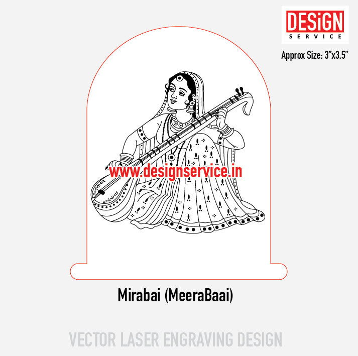 Mirabai (MeeraBaai) Engraving Design