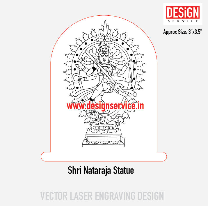 Shri Nataraja Statue Engraving Design