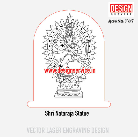 Shri Nataraja Statue Engraving Design