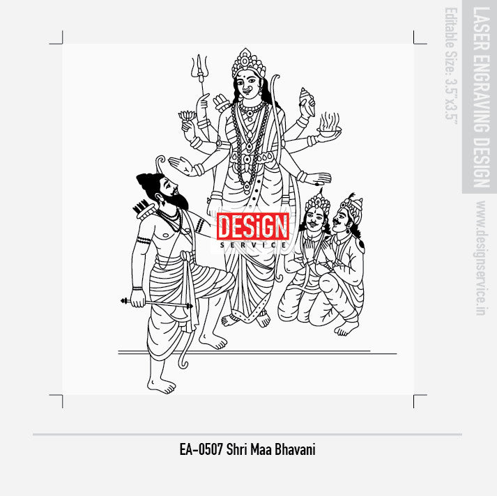 Shri Maa Bhavani Engraving Design