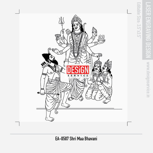 Shri Maa Bhavani Engraving Design
