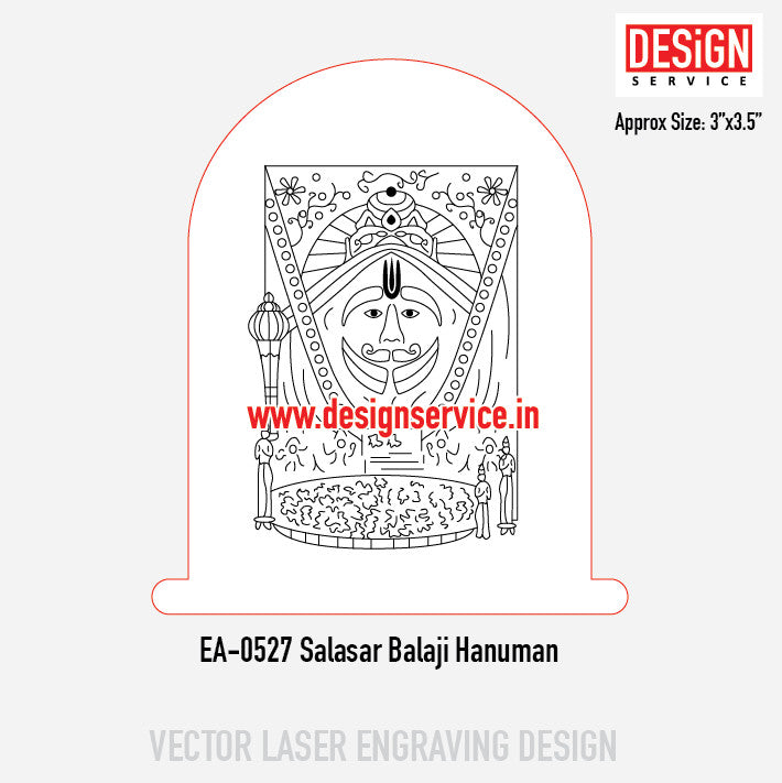 Engraving Design Salasar Balaji Hanuman