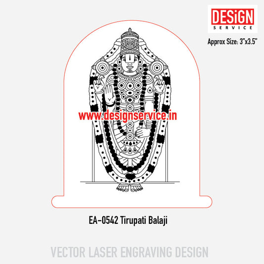 Engraving Design Tirupati Balaji