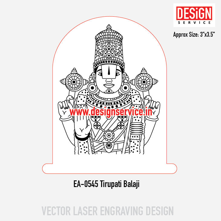 Engraving Design Tirupati Balaji