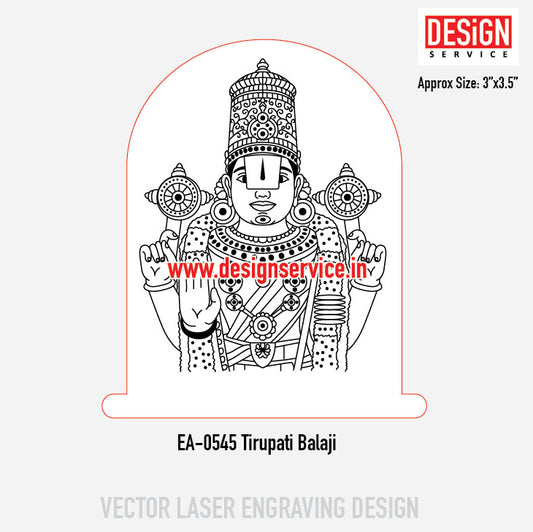 Engraving Design Tirupati Balaji