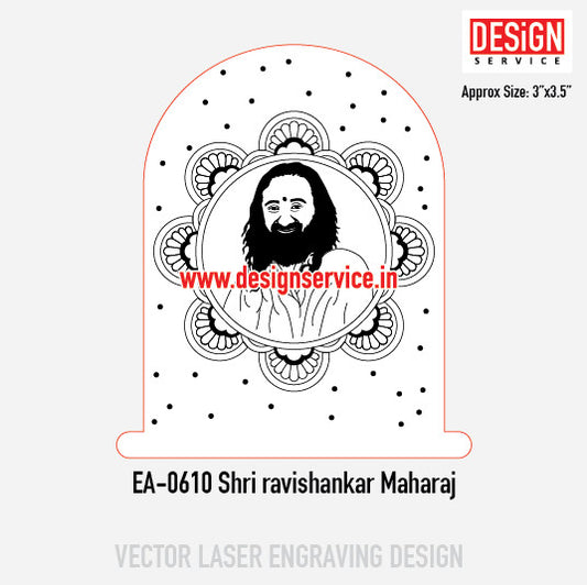 Engraving Design Shri ravishankar Maharaj