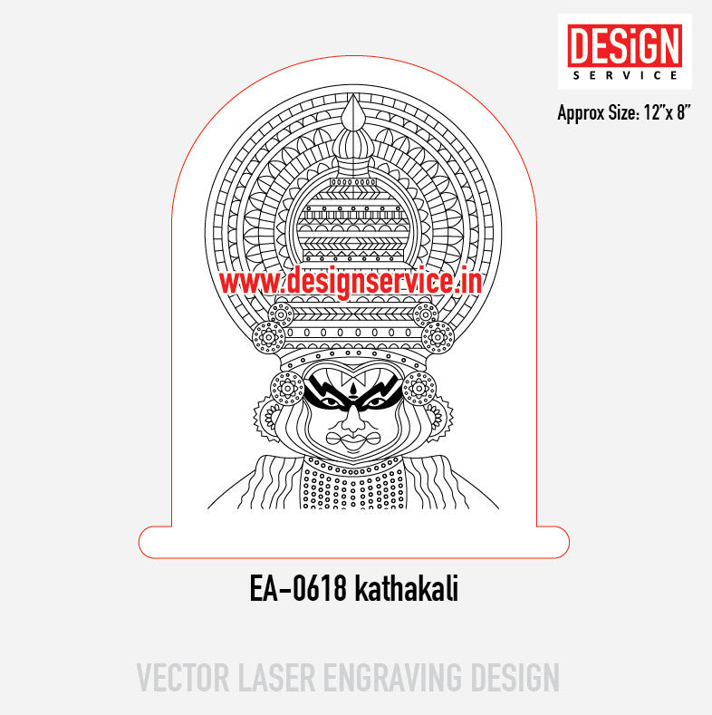 Engraving Designh Kathakali