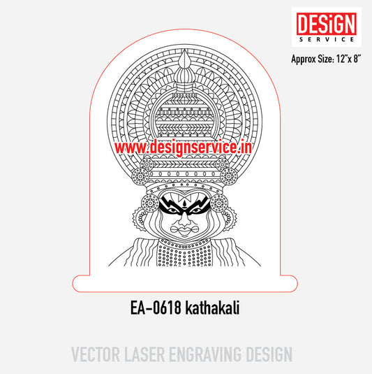 Engraving Designh Kathakali