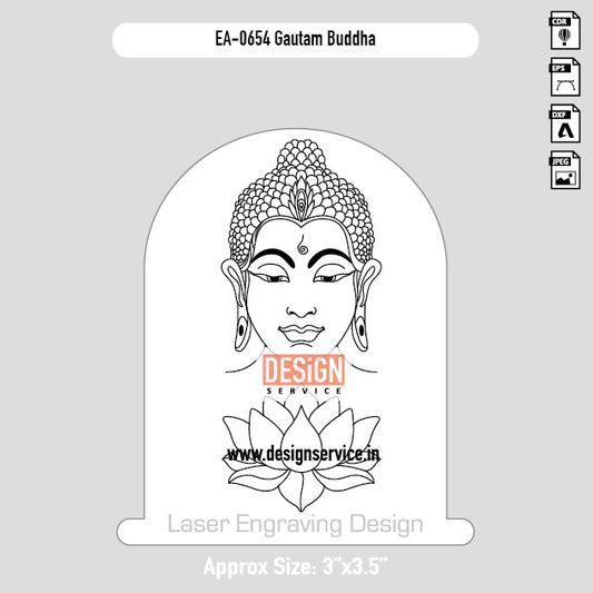 Engraving Designh Gautam Buddha