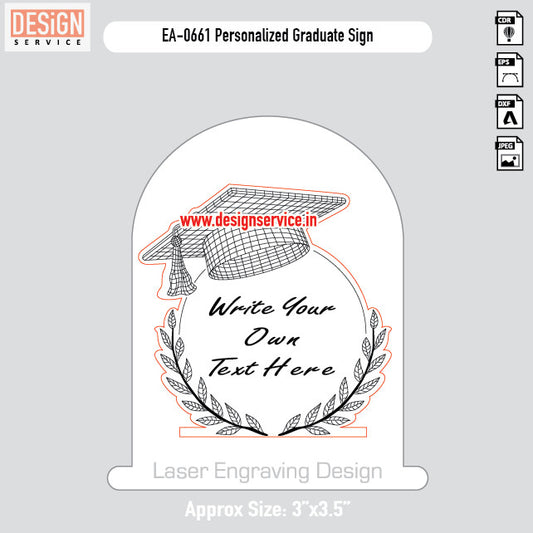 Engraving Design Personalized Graduate Sign