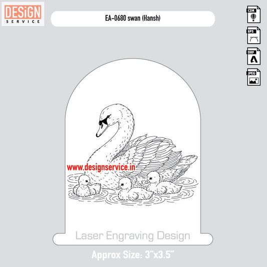 Engraving Design swan (Hansh)