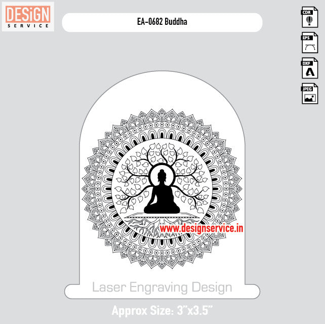 Engraving Design Buddha