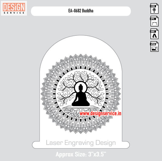 Engraving Design Buddha