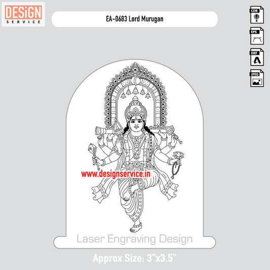 Engraving Design Lord Murugan