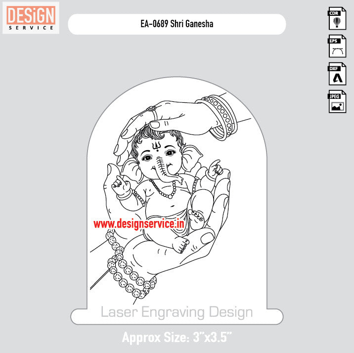 Engraving Design Shri Ganesha