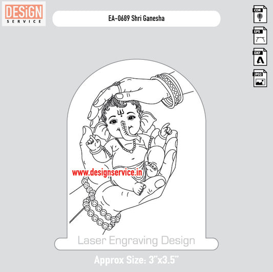 Engraving Design Shri Ganesha