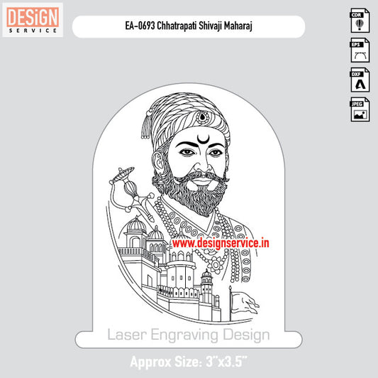 Engraving Design Chhatrapati Shivaji Maharaj