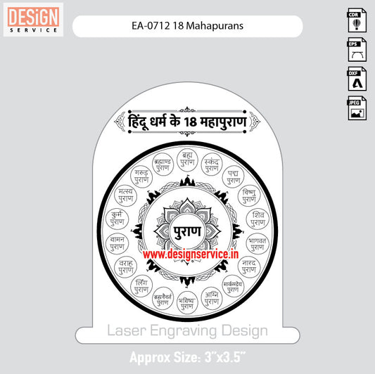 Engraving Design 18 Mahapurans